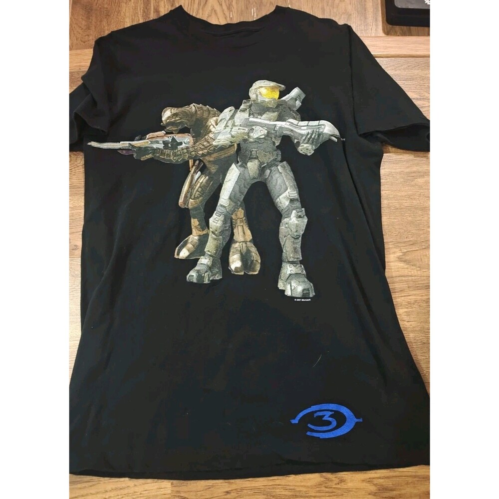 Y2K 2007 Halo 3 Master Chief Arbiter Xbox 360 Bungie Promo T-shirt Men's Medium